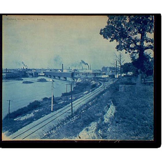 Historic Print, Rockford, Ill. from college grounds, 18" x 24"