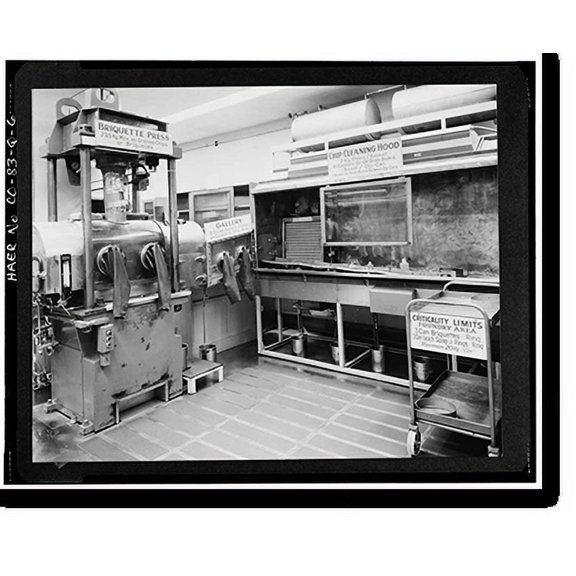 Historic Print, Rocky Flats Plant, General Manufacturing, Support, Records-Central Computing, Southern portion of Plant, Golden vicinity, Jefferson County, CO - 6, 16" x 20"