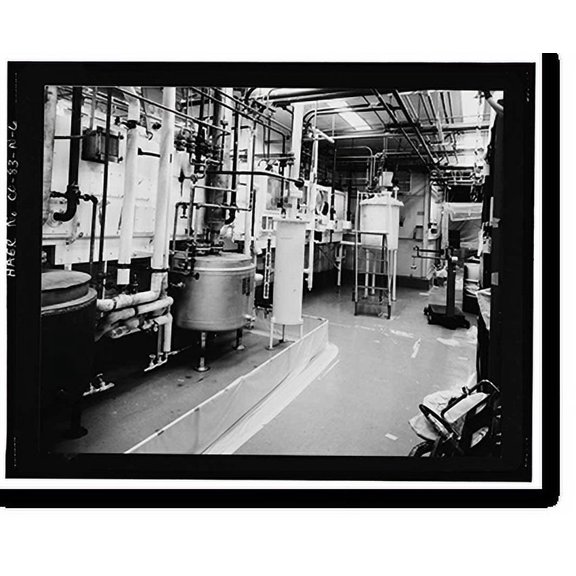 Historic Print, Rocky Flats Plant, Plutonium Recovery & Fabrication Facility, North-central section of plant, Golden vicinity, Jefferson County, CO - 6, 18" x 24"