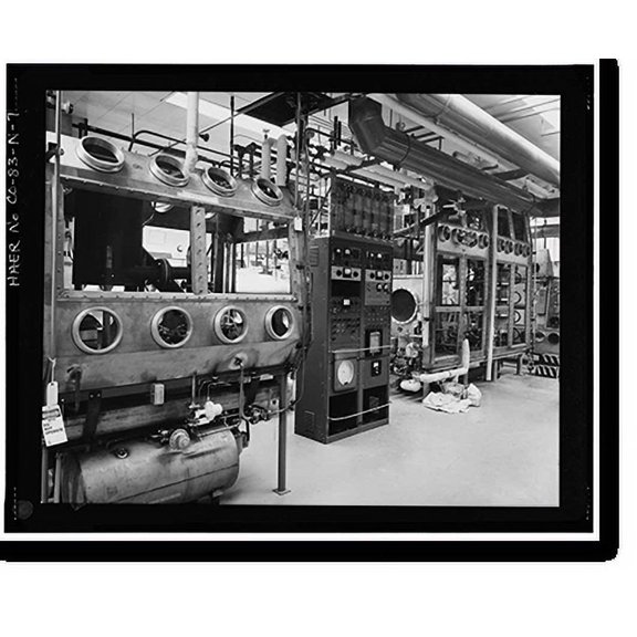 Historic Print, Rocky Flats Plant, Plutonium Recovery & Fabrication Facility, North-central section of plant, Golden vicinity, Jefferson County, CO - 7, 16" x 20"