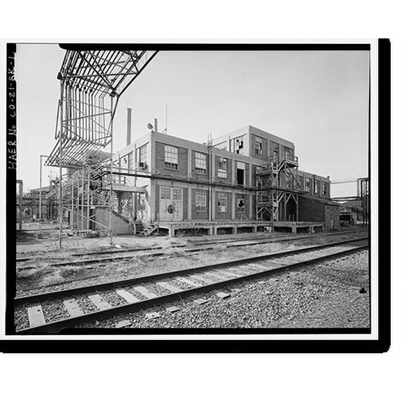 Historic Print, Rocky Mountain Arsenal, Chlorinated Paraffin Manufacturing Building, 400 feet South of December Seventh Avenue; 500 fee, Commerce City, Adams County, CO, 16" x 20"