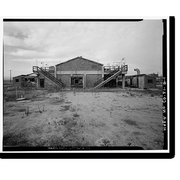 Historic Print, Rocky Mountain Arsenal, Ethylene Generator-R & D Laboratory, December Seventh Avenue & D Street, Commerce City, Adams County, CO, 16" x 20"