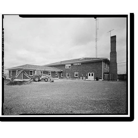 Historic Print, Rocky Mountain Arsenal, Fire Station, 80 feet North of December Seventh Avenue; 120 feet, Commerce City, Adams County, CO - 2, 16" x 20"