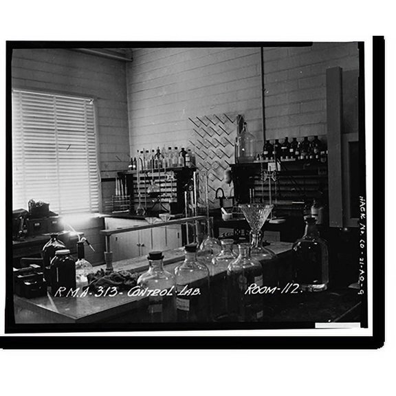 Historic Print, Rocky Mountain Arsenal, Laboratory Building, 510 feet South of December Seventh Avenue; 175 fee, Commerce City, Adams County, CO - 9, 18" x 24"
