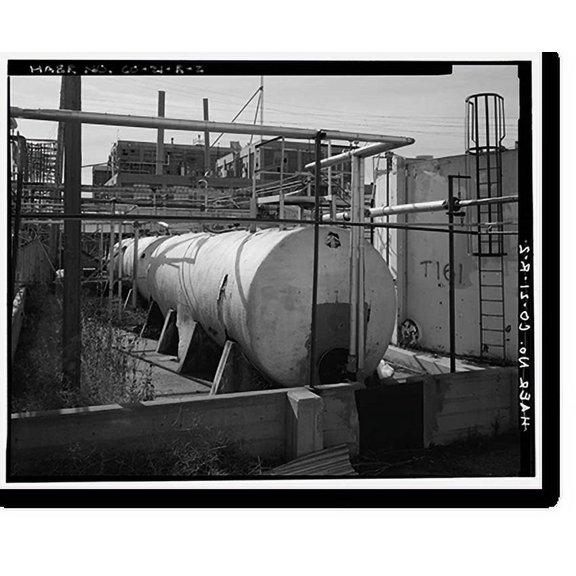 Historic Print, Rocky Mountain Arsenal, Storage Tank, December Seventh Avenue & D Street, Commerce City, Adams County, CO - 6, 18" x 24"