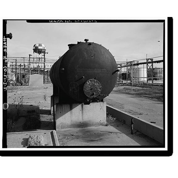 Historic Print, Rocky Mountain Arsenal, Tank, December Seventh Avenue & D Street, Commerce City, Adams County, CO - 2, 16" x 20"
