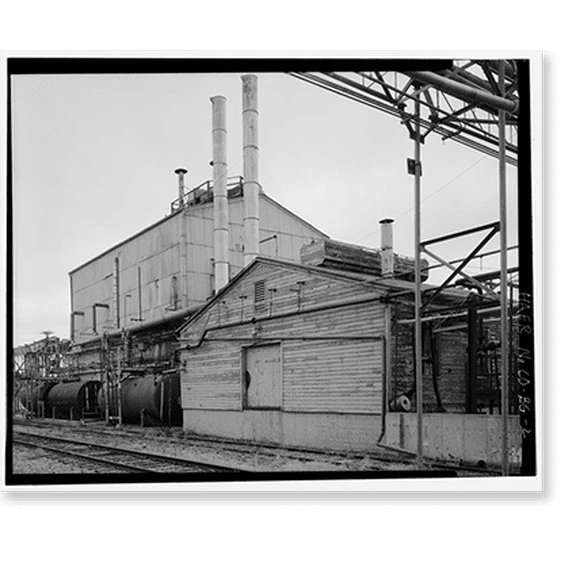 Historic Print, Rocky Mountain Arsenal, Thionyl Chloride Reaction-Drum Loading Building, 1190 feet South of December Seventh Avenue; 1070 f, Commerce City, Adams County, CO - 2, 16" x 20"