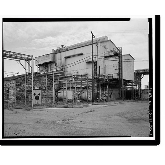 Historic Print, Rocky Mountain Arsenal, Thionyl Chloride Reaction-Drum Loading Building, 1190 feet South of December Seventh Avenue; 1070 f, Commerce City, Adams County, CO, 16" x 20"