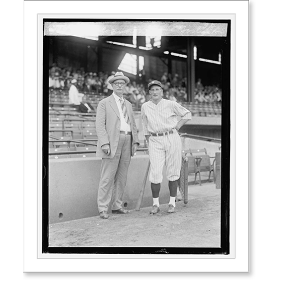 Historic Print, Roger Connor & Goose Goslin, 9/8/25, 16" x 20"