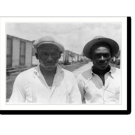 Historic Print, [Roger Mathews and Booker T. Sapps, half-length portrait, Belle Glade, Florida], 18" x 24"