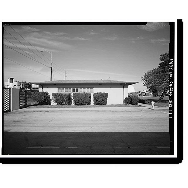 Historic Print, Roosevelt Base, Labor Board Building, Corner of Ocean
