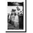 Historic Print, Roosevelt on bridge of ship; Ethel, Mrs. Roosevelt, Mrs