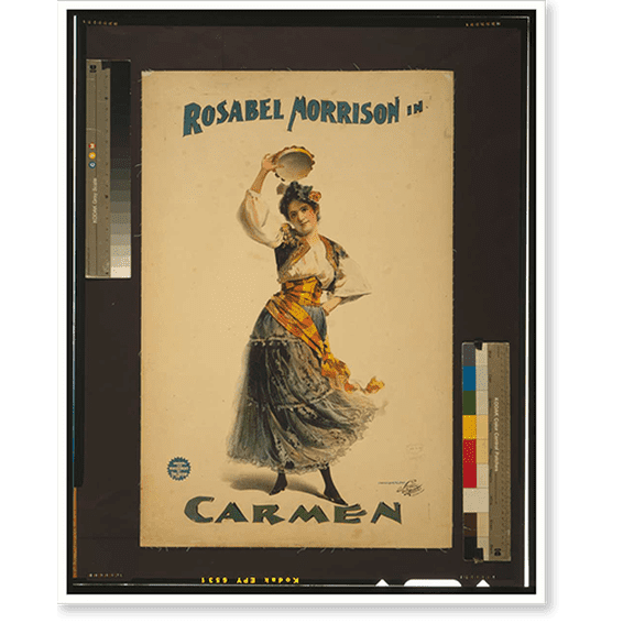 Historic Print, Rosabel Morrison in Carmen - 2, 16" x 20"