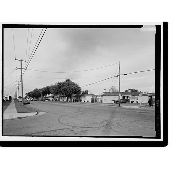 Historic Print, Rosie the Riveter National Historical Park, Nystrom Village, Marina & Maine Streets, Richmond, Contra Costa County, CA - 2, 18" x 24"