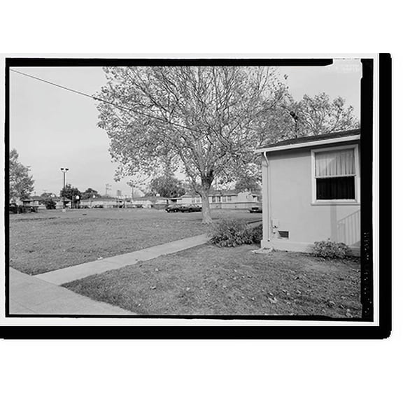 Historic Print, Rosie the Riveter National Historical Park, Nystrom Village, Marina & Maine Streets, Richmond, Contra Costa County, CA - 3, 18" x 24"
