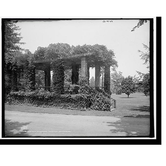 Historic Print, Rostrum in [Soldiers'] National Cemetery, Gettysburg, 16" x 20"