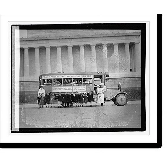 Historic Print, Rotary club bus, 18" x 24"