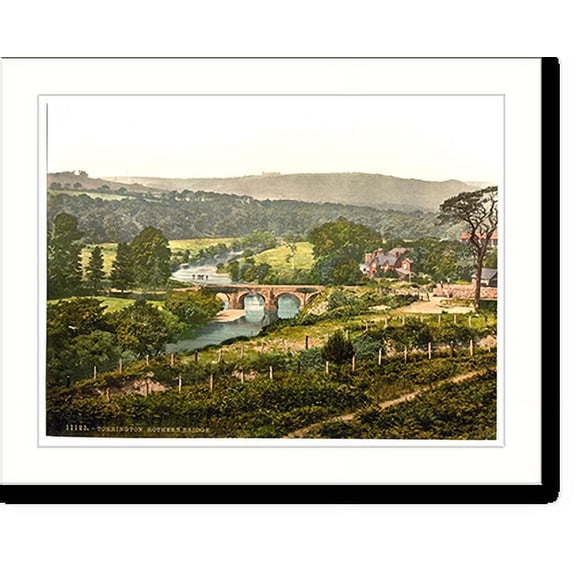 Historic Print, Rothern Bridge Torrington England, 16" x 20"