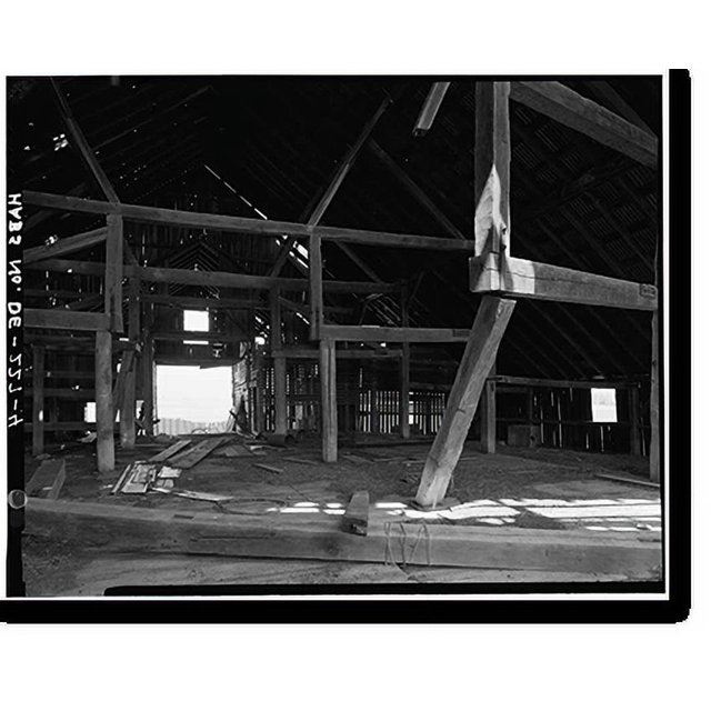 Historic Print, Rothwell Farm, Barn, Route 458 near Route 42