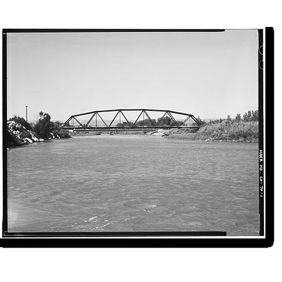 Historic Print, Roubideau Bridge, Spanning Gunnison River at County Road G50R, Delta vicinity, Delta County, CO, 16" x 20"
