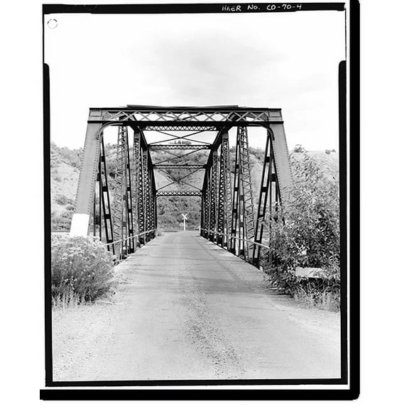 Historic Print, Roubideau Bridge, Spanning Gunnison River at County Road G50R, Delta vicinity, Delta County, CO - 4, 18" x 24"