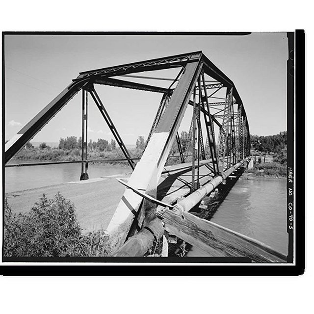 Historic Print, Roubideau Bridge, Spanning Gunnison River at County