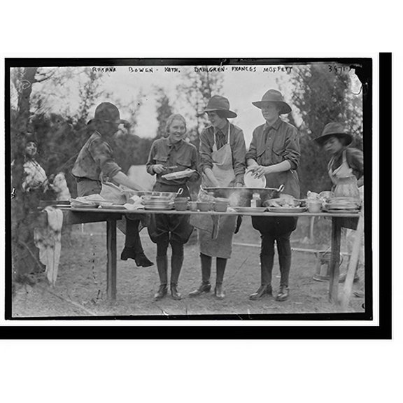 Historic Print, Roxana Bowen, Kath. Dahlgren, Fran Moffett, 18" x 24"