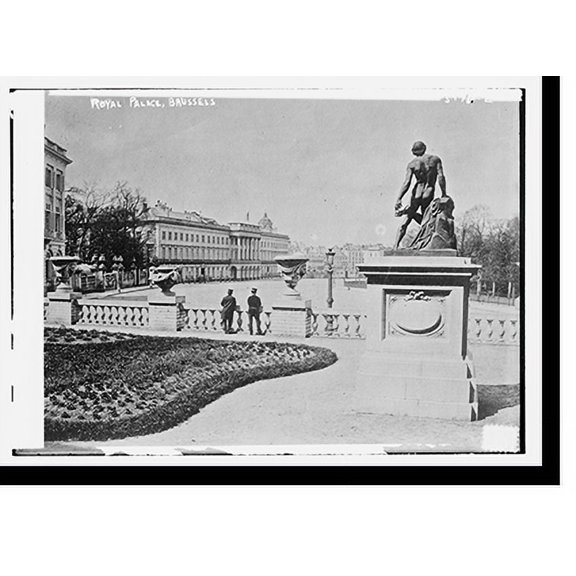 Historic Print, Royal Palace . Brussels, 16" x 20"