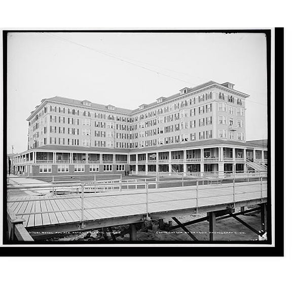 Historic Print, Royal Palace Hotel, Atlantic City, N.J., 16" x 20"