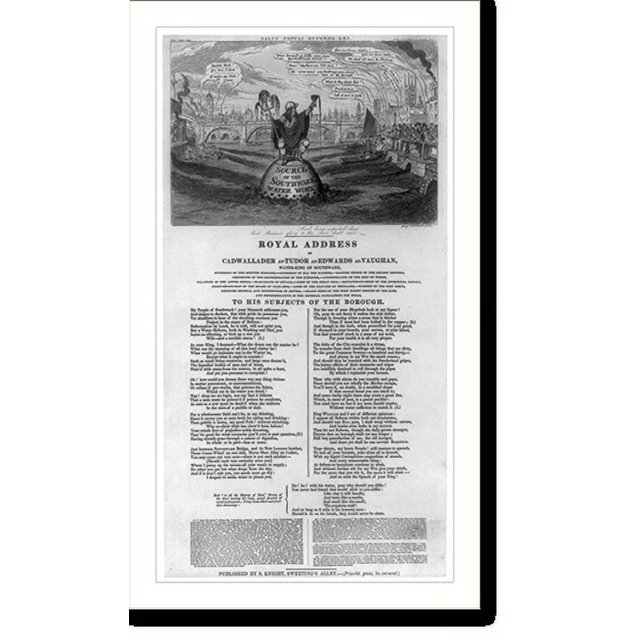 Historic Print, Royal address of Cadwallader apTudor apEdwards ap