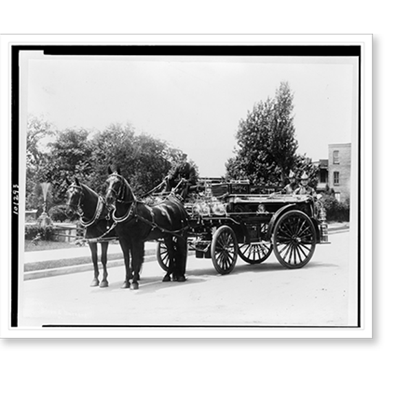 Historic Print, Royal hose & chemical no. 6. York, Pa., fire department, 16" x 20"