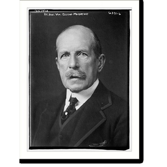 Historic Print, Rt. Hon Wm. Ellison-Macartney, 18" x 24"