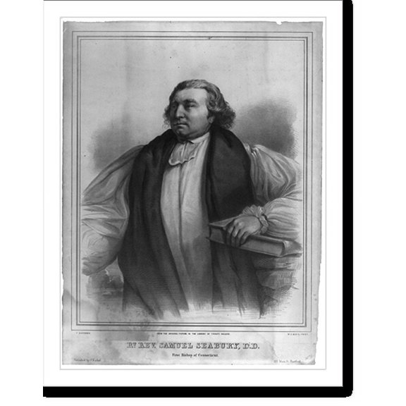 Historic Print, Rt. Rev. Samuel Seabury, D.D. First Bishop of Connecticut, 16" x 20"