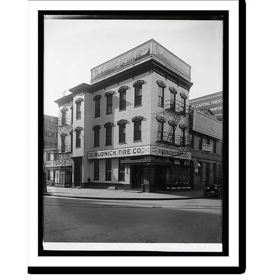 Historic Print, Rudnick Tire Co. front, 16" x 20"