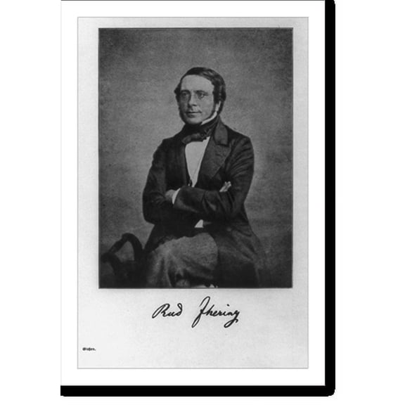 Historic Print, Rudolf von Jhering, 16" x 20"