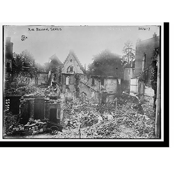 Historic Print, Rue Bellon, Senlis, 16" x 20"