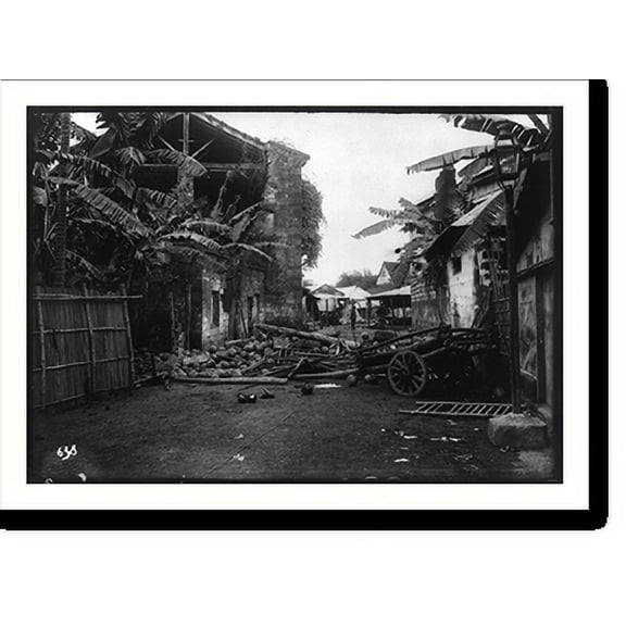 Historic Print, Ruined village, 18" x 24"