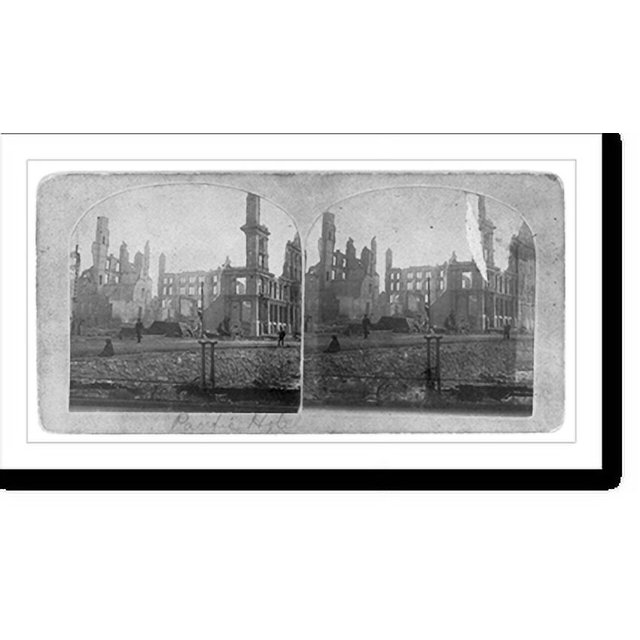 Historic Print, [Ruins after the great fire of Oct. 1871, Chicago