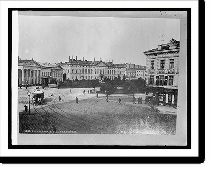 Historic Print, Russia, Warsaw. Krasinski Palace, the liveliest center