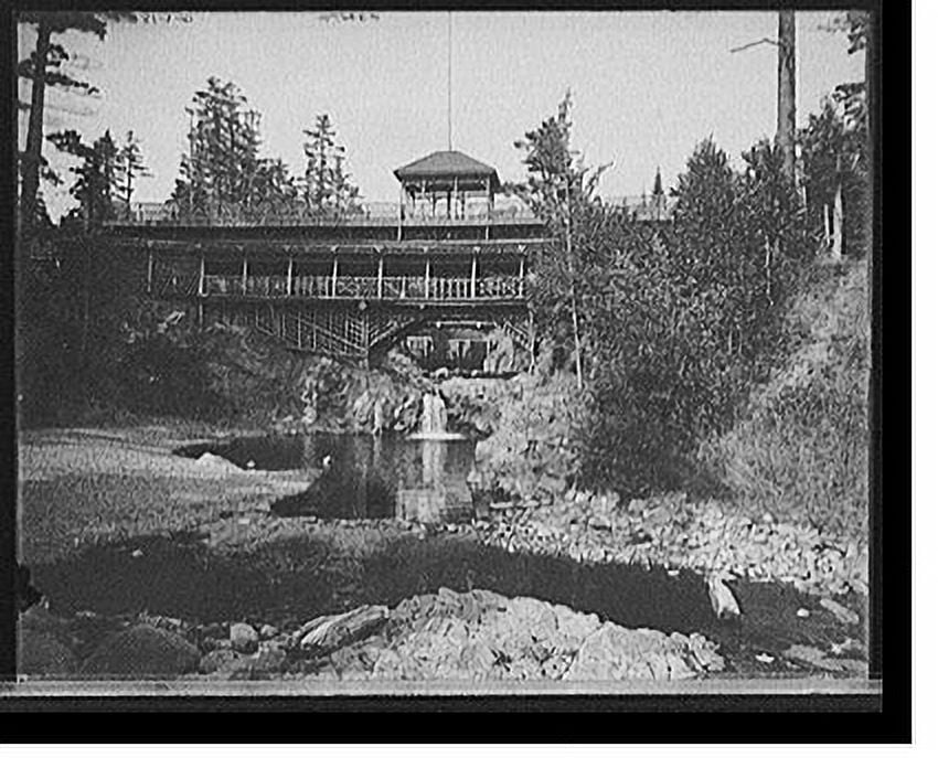 Historic Print, [Rustic bridge in Lester Park, Duluth, Minn.], 16" x 20