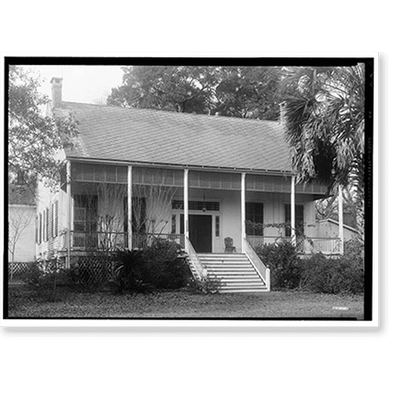 Historic Print, S.P. Gaillard House, 111 Myrtlewood Lane, Spring Hill, Mobile County, AL - 4, 16" x 20"