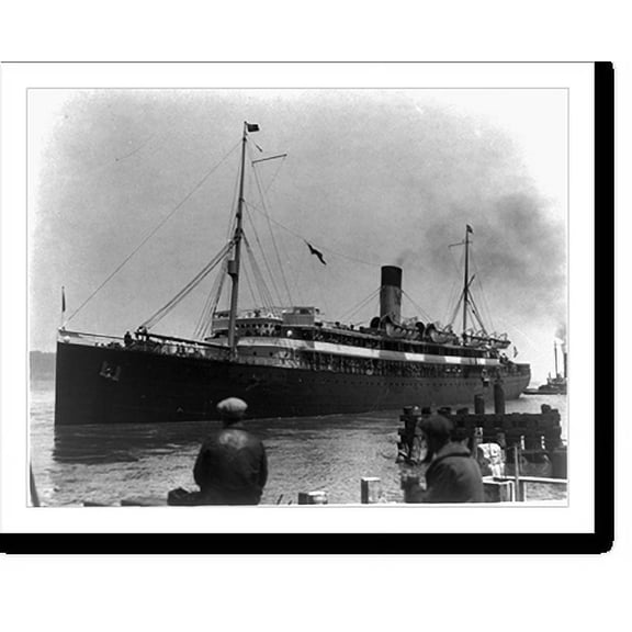 Historic Print, S.S. SONOMA, Matson Line passenger ship now out of service. She and her sister ships have been replaced by modern luxury liners on the route between California and Australia, 16" x 20"