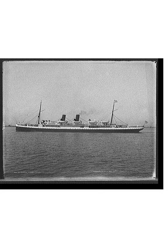 Historic Print, S.S. Sierra, Oceanic S.S. Co., 18" x 24"