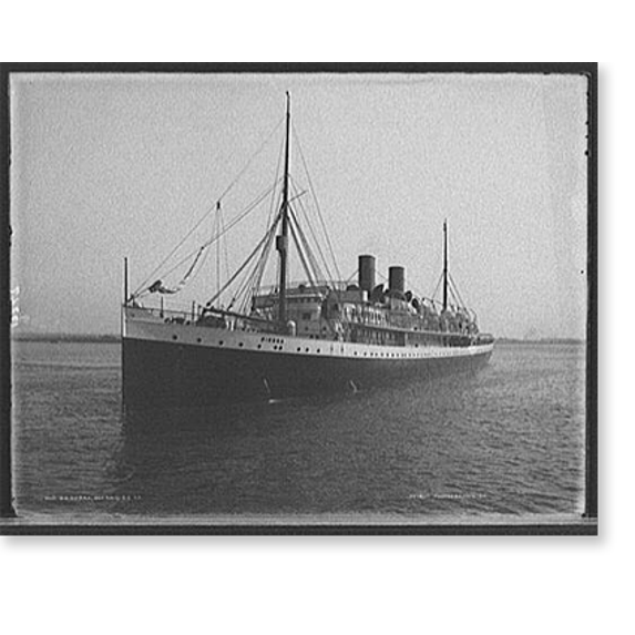 Historic Print, S.S. Sierra, Oceanic S.S. Co. - 4, 18" x 24"