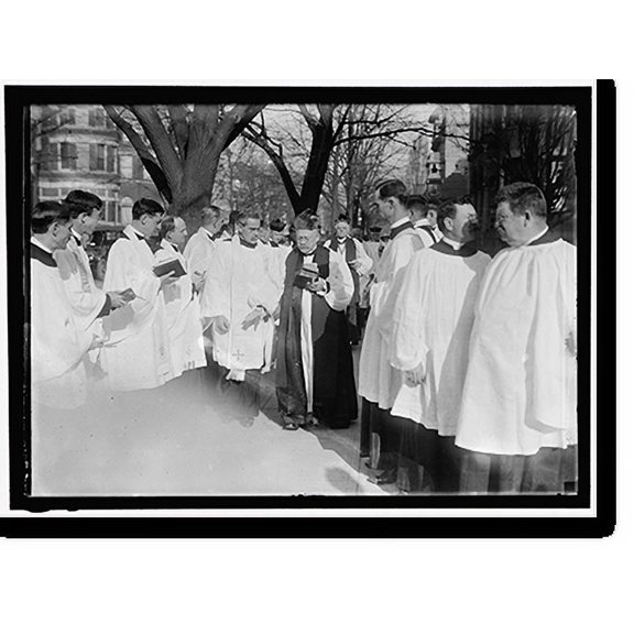 Historic Print, SAINT THOMAS P.E. CHURCH. CONSECRATION SERVICES. 2ND FROM LEFT, REV. DR. GEORGE W. ATKINSON; 3RD, REV. CHARLES T. WARNER; 4TH, REV. JOSEPH E. - 2, 16" x 20"