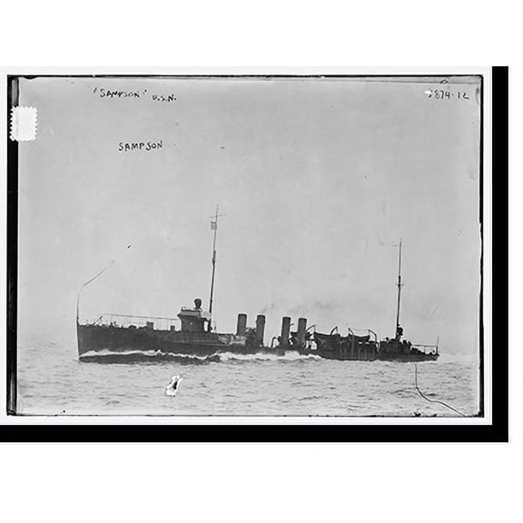 Historic Print, SAMPSON, U.S.N., 16" x 20"