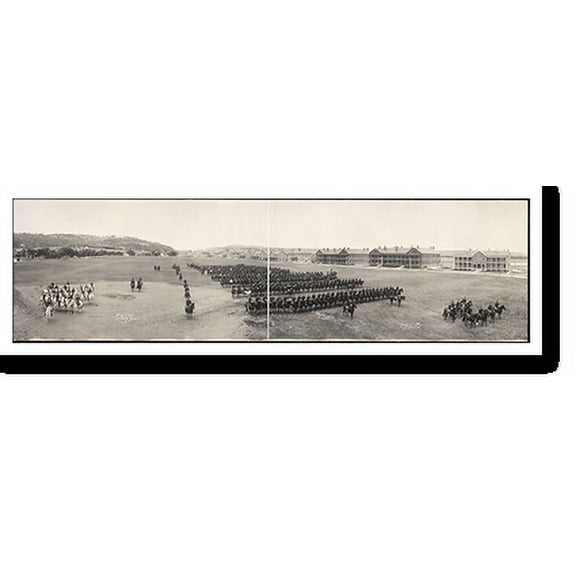 Historic Print, SD 1909 4th U.S. Cav., Ft. Mead PHOTO, Width 11" x Length 49"
