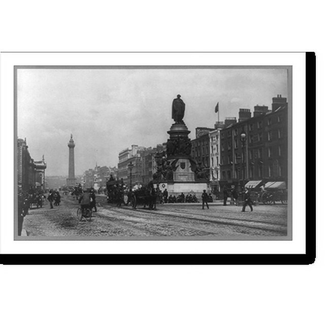 Historic Print, [Sackville St., Dublin, Ireland, with O'Connell statue