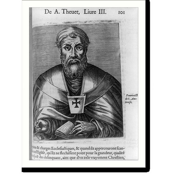 Historic Print, [Saint Ambrose, 340?-397, half], 16" x 20"