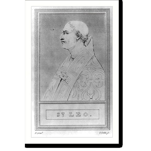 Historic Print, Saint Leo, 390?-461 A.D., 16" x 20"